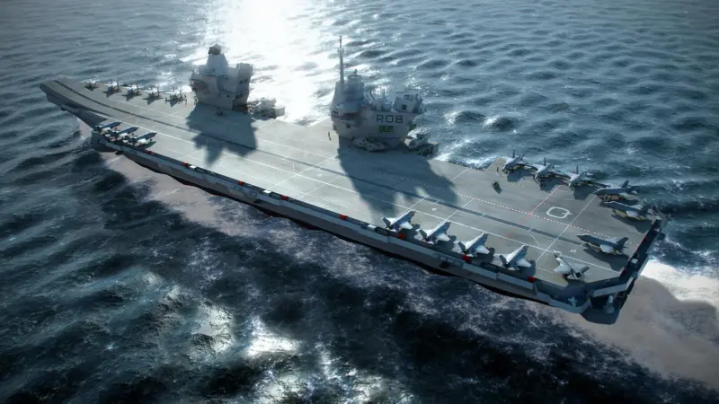 Artist impression of the Queen Elizabeth class aircraft carriers