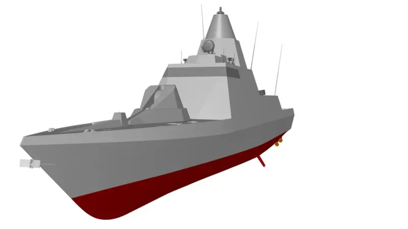 Artist impression of the UAE’s navy’s stealth newbuildings
