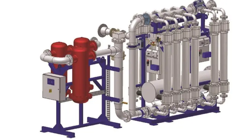 Rendering of the Hamworthy Moss nitrogen generator, as specified for 10 tanker newbuildings