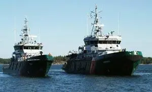 Finnish border patrol vessels
