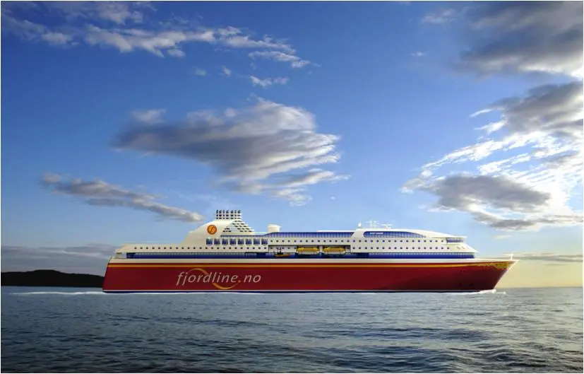 Artist impression of the new cruise ferries ordered by Fjord Line