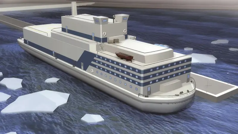 Artist impression of Akademik Lomonosov, Russia’s first floating nuclear power station