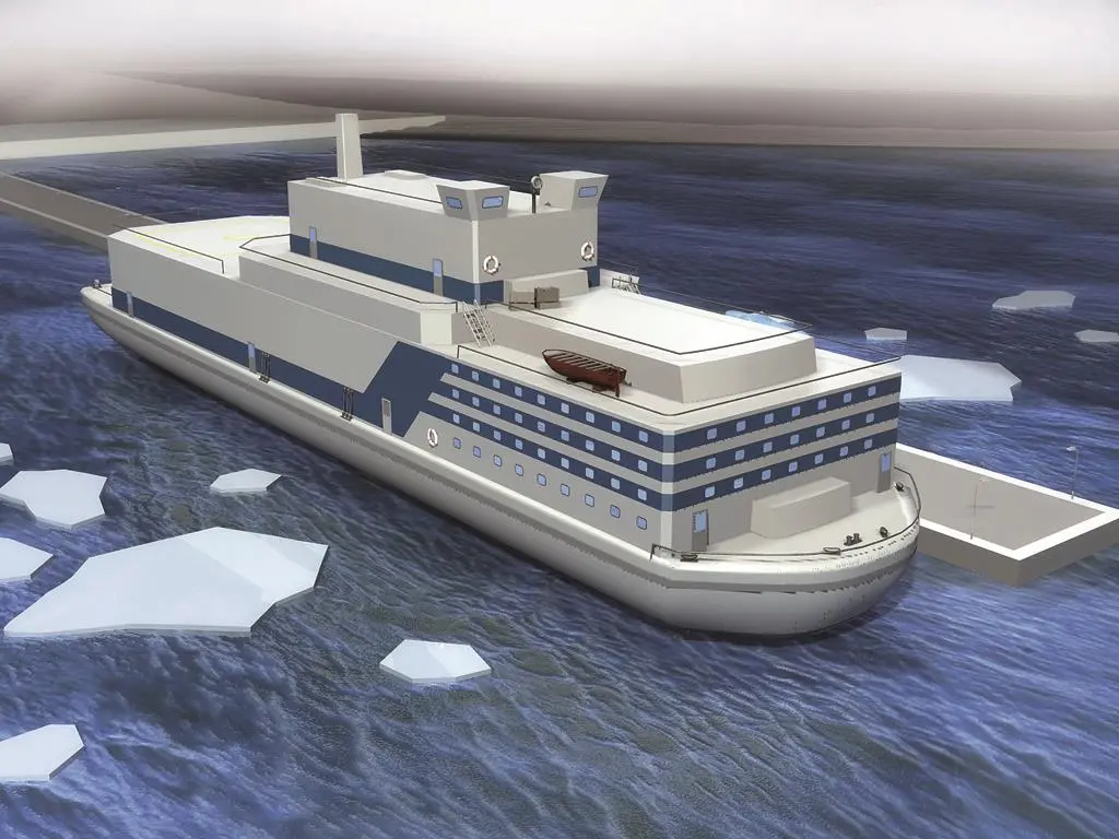 Artist impression of Akademik Lomonosov, Russia’s first floating nuclear power station