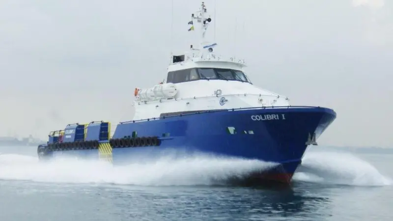 Colibri I, one of the four 30m crew boats previously delivered to Baruna Raya