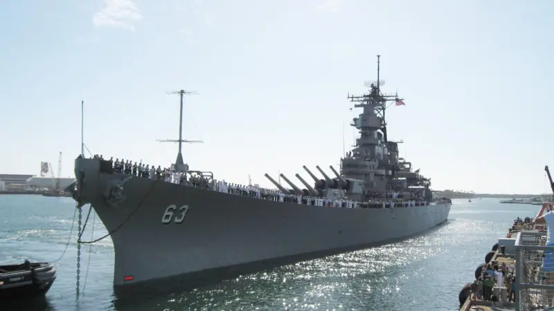 USS Missouri after her refit