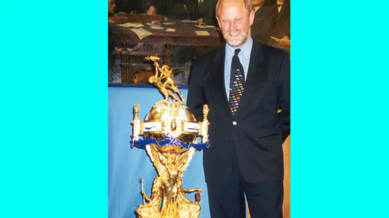 Incat chairman Robert Clifford with the Hales Trophy