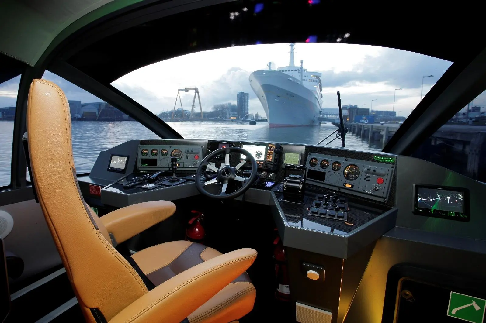 Helm station of Damen water taxi