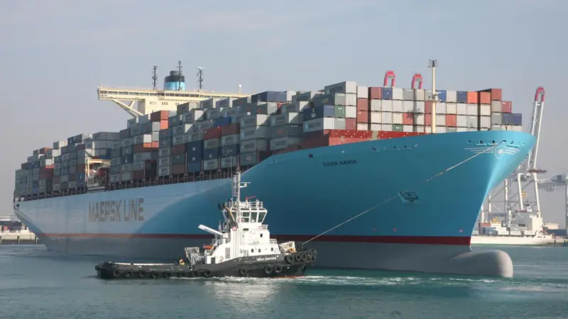 The 2008-delivered 'Eugen Maersk', one of Maersk Line's last newbuilds