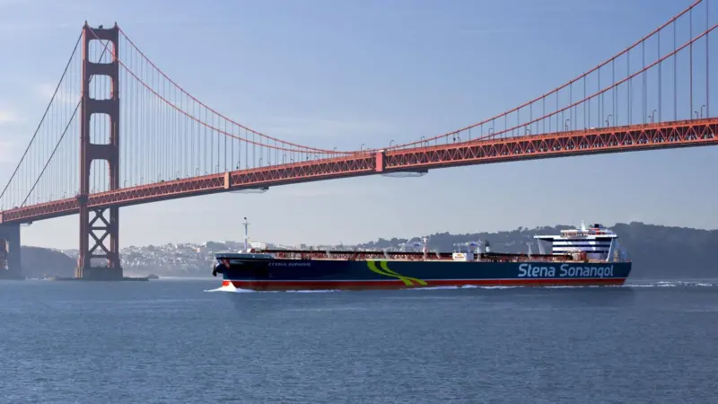 Artist impression of the Stena Bulk Suezmax newbuildings ordered from Samsung
