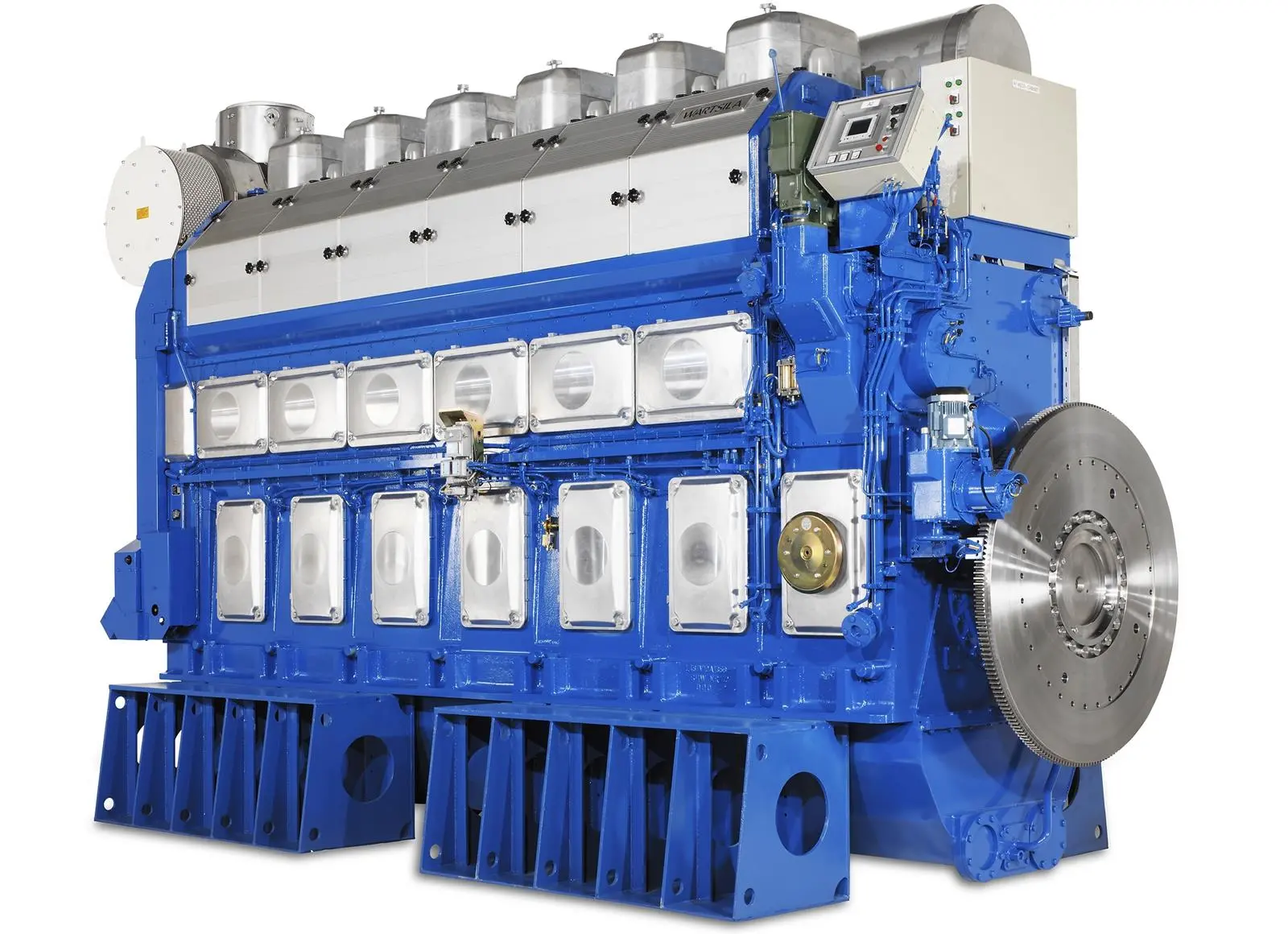 The IMO Tier-III compliant Wärtsilä 50DF engine features propulsion efficiency, low fuel consumption, and significant operating cost savings