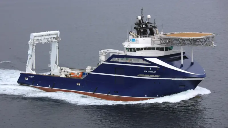 Rem Gambler running her sea trials