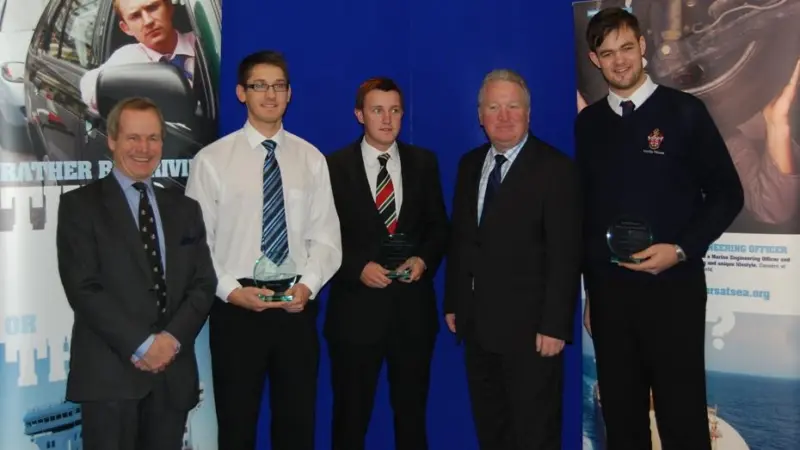 Jeremy de Halpert, Steven Walker, Adam Creber, Shipping minister Mike Penning and Simon Curtis