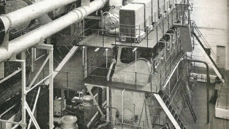 Marine engine technology from the early 1960s – a Doxford P-type on the test bed