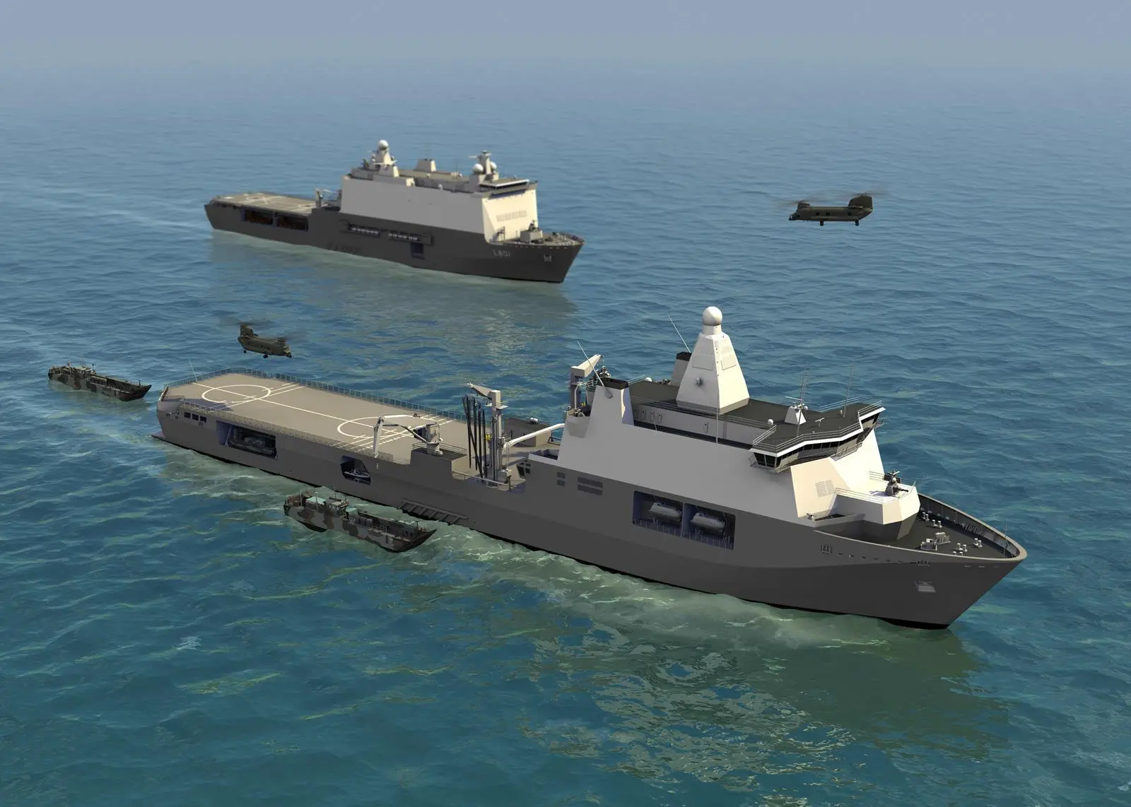 Artist’s impression of ‘Karel Doorman’ joint support ship (Damen Schelde Naval Shipbuilding)