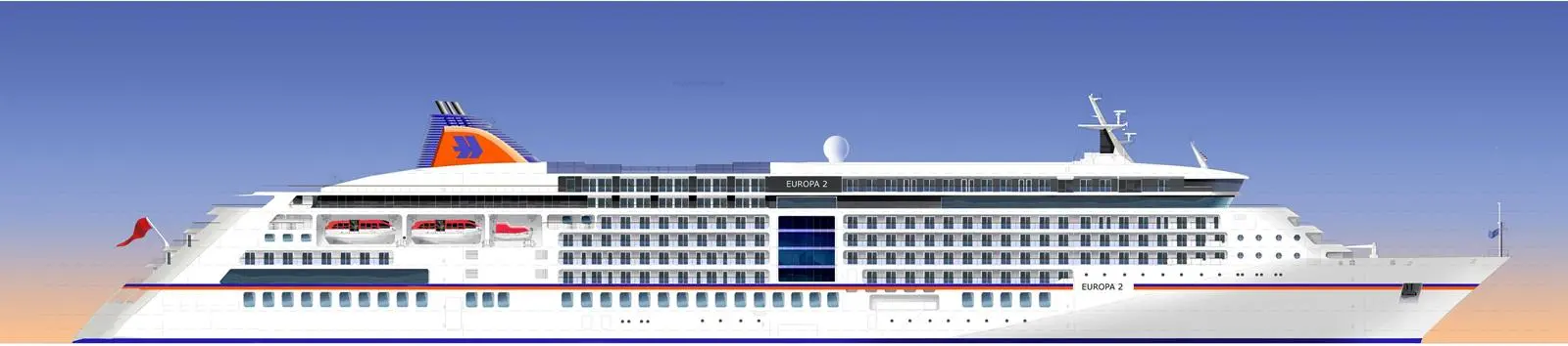 Artist impression of the cruise ship ‘Europa 2’