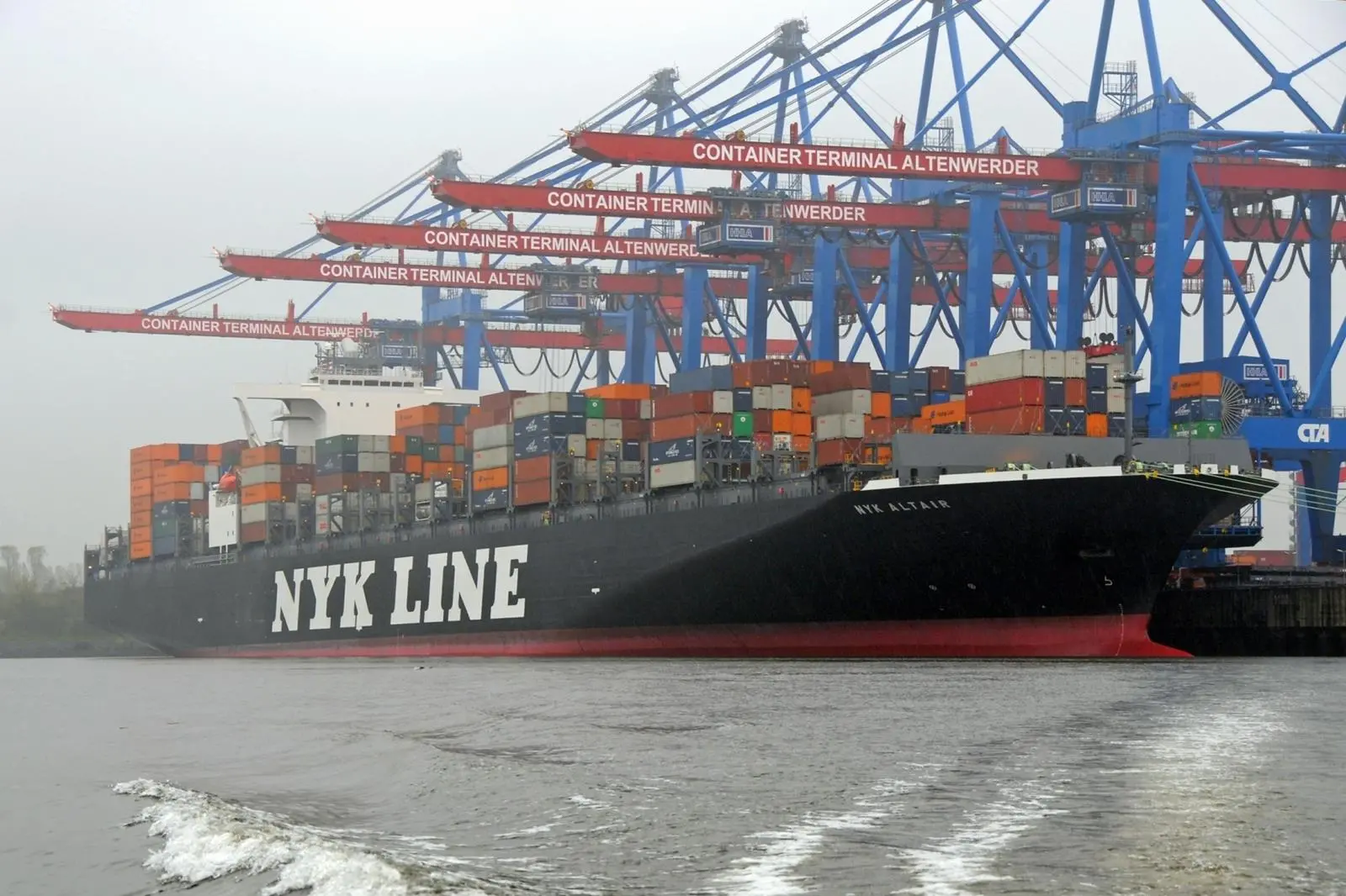 NYK's 'Altair', seen here at GL's home port of Hamburg, was designed from the outset for fuel savings and low emissions
