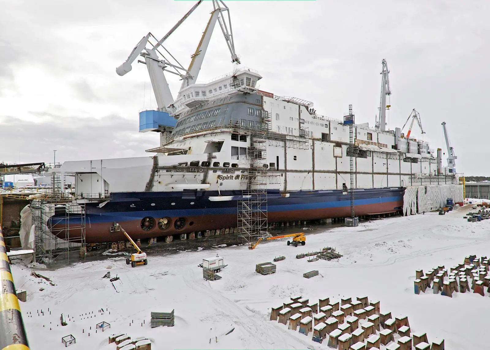 Launch of ro-pax ‘Spirit of France’ at Rauma