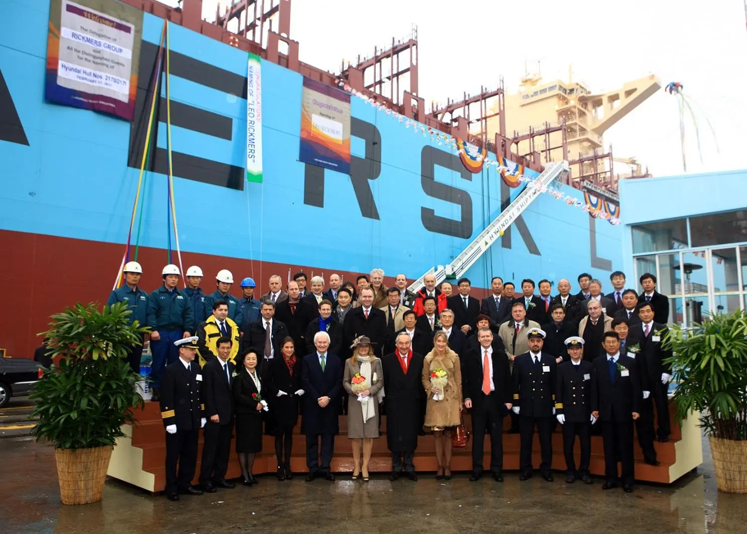 The Rickmers Group has taken delivery in Korea of two more 13,100TEU vessels
