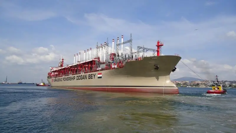 Floating power plant for Turkey