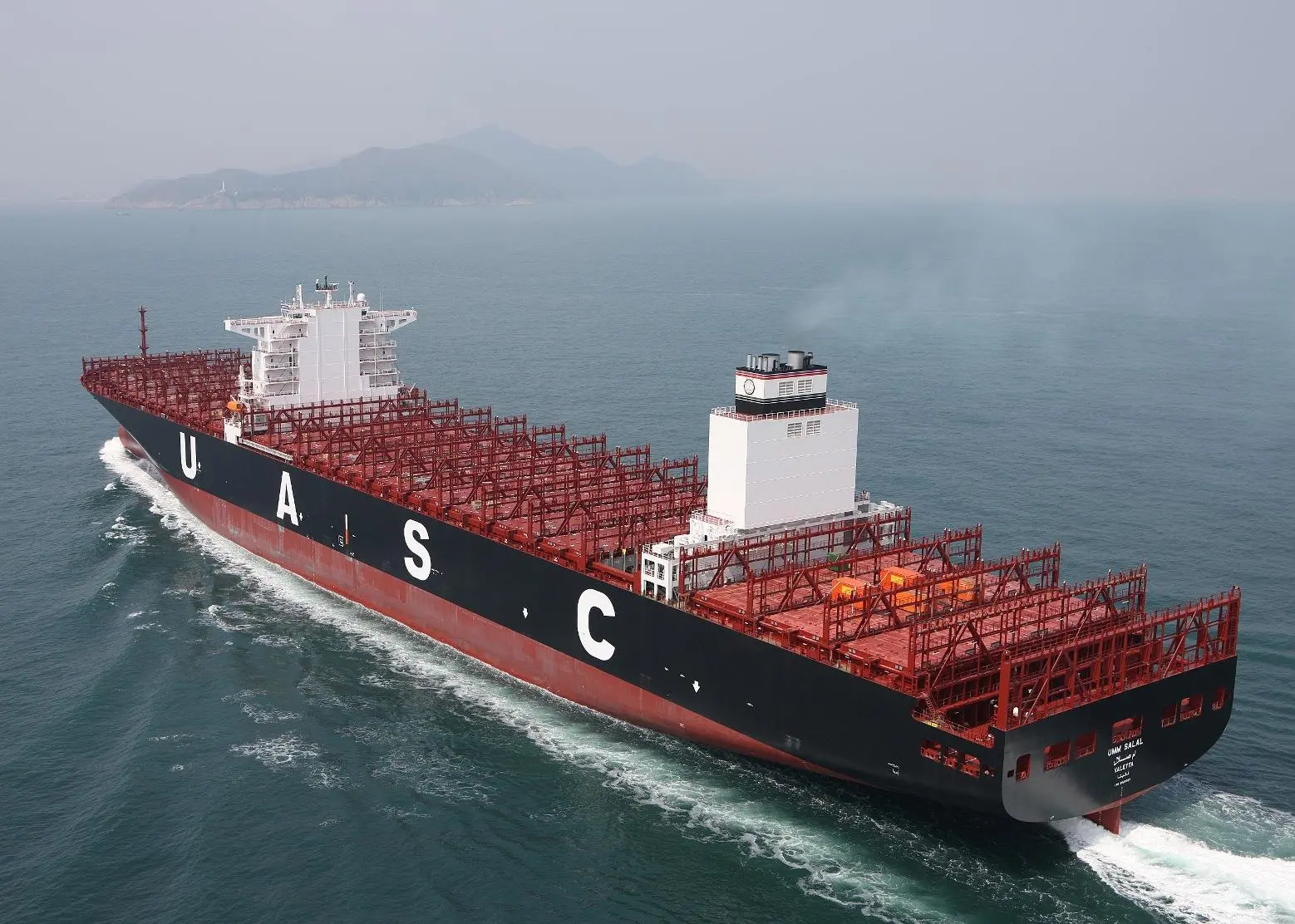 ‘Umm Salal’, first of a new series of 13,500 TEU container ships