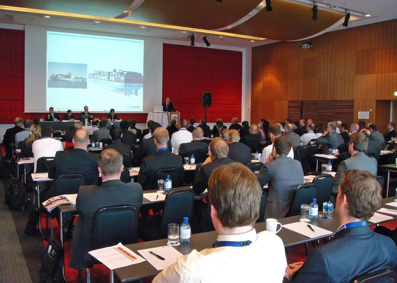 A full conference room heard a variety of presentations on more efficient ships in challenging times
