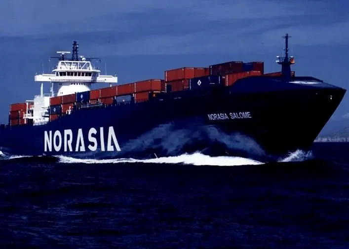 Although best known for lightweight high speed vessels, BMT Nigel Gee’s portfolio includes cargo ships like this fast container feeder