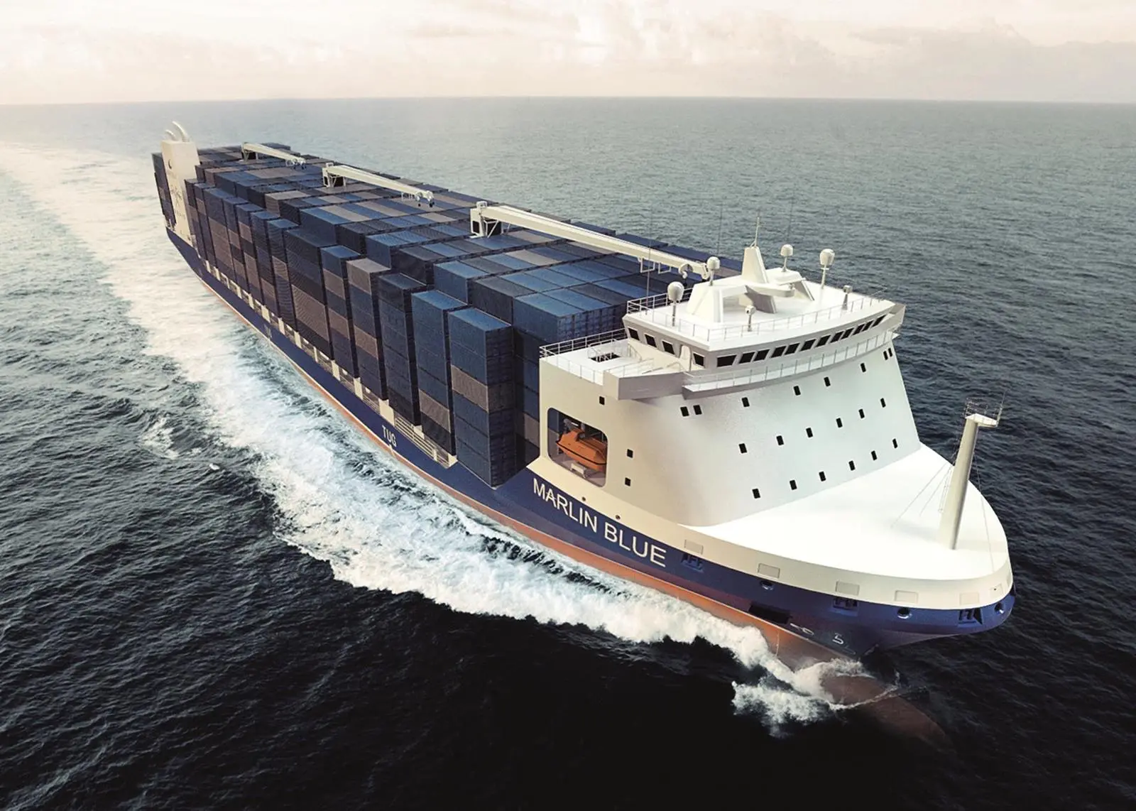 Marlin 2000 Blue at sea