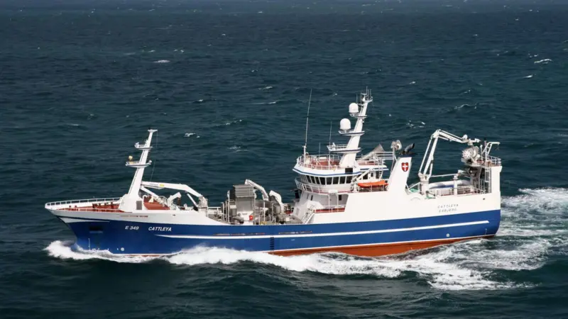 The original 2006-built 'Cattleya' - powered, like its successor by a MAN medium speed propulsion package