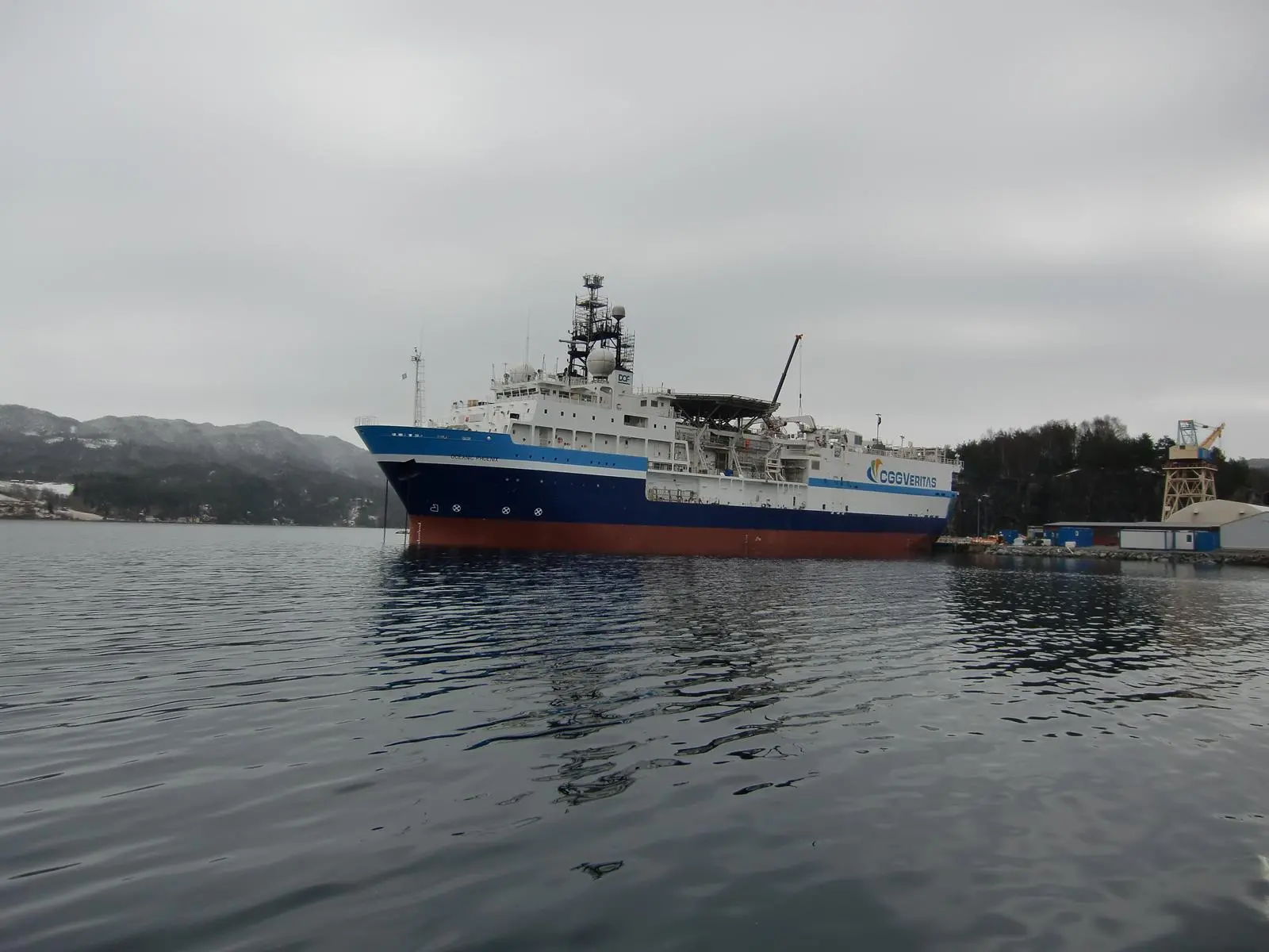 The refurbished ‘Oceanic Phoenix’ at the Bergen Group Halsnøy repair yard