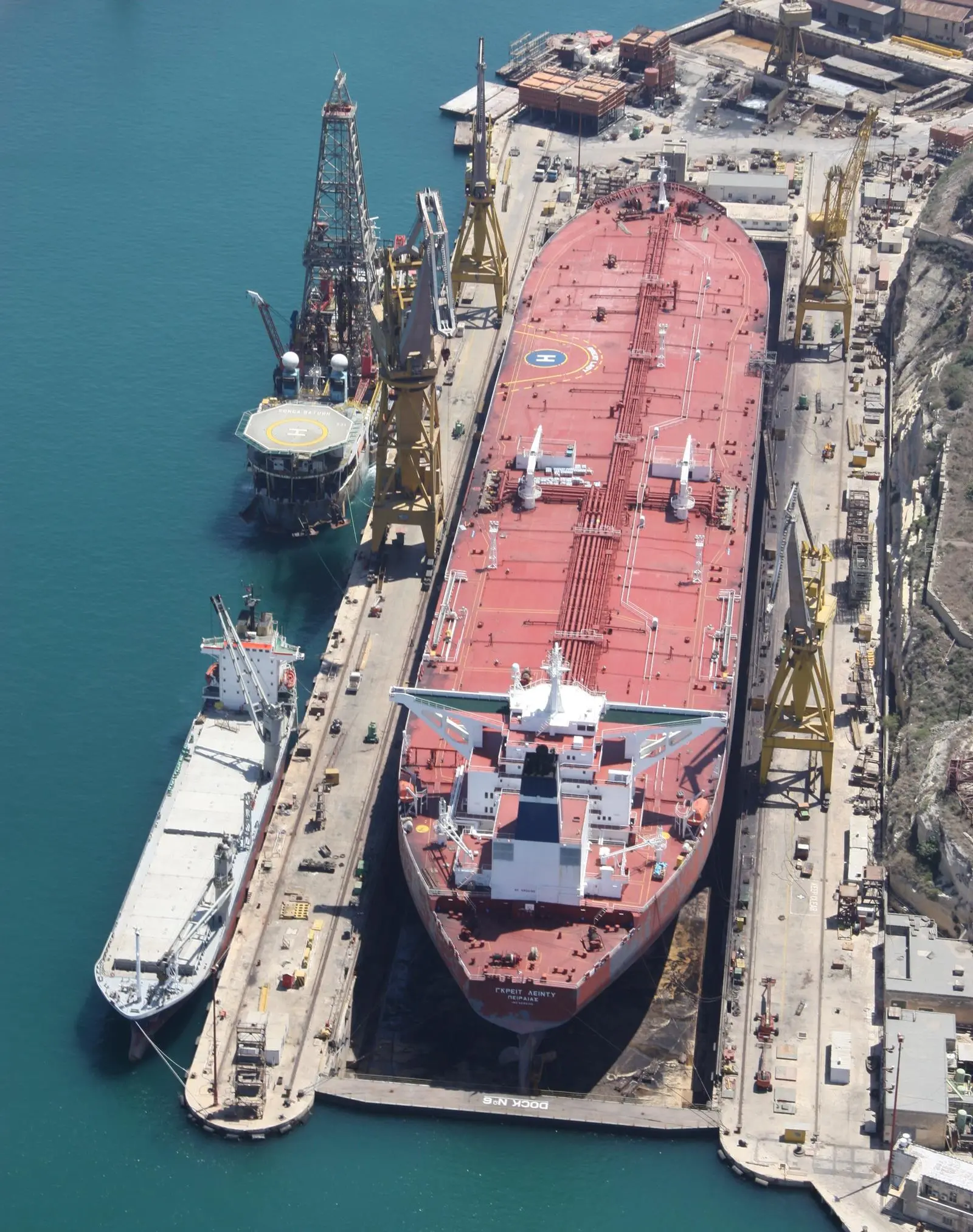 VLCC ‘Great Lady’ drydocked in the Maltese shipyard last year