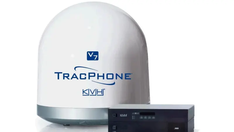 KVH's TracPhone V7 and mini-VSAT Broadband network are supporting safe operation, vessel optimisation, and crew morale for MOL (LNG) tankers