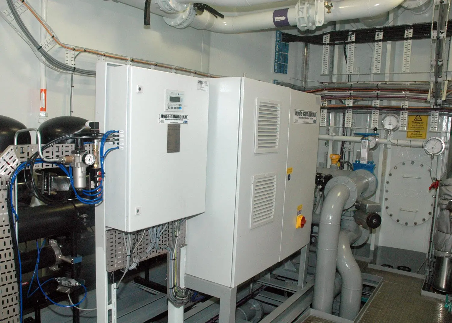 A Hyde Guardian system photographed on a PSV newbuilding