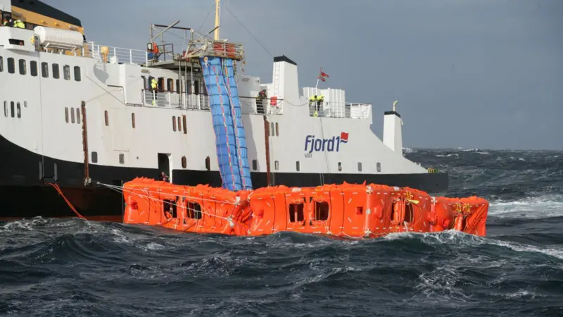 Marin-Ark MES deployed alongside a ferry