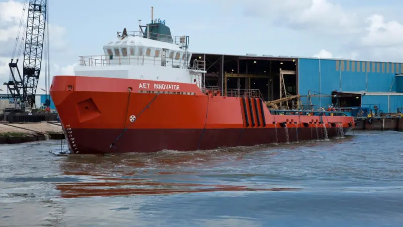 'AET Innovator', is designed and built to streamline ship-to-ship transfers in the US Gulf