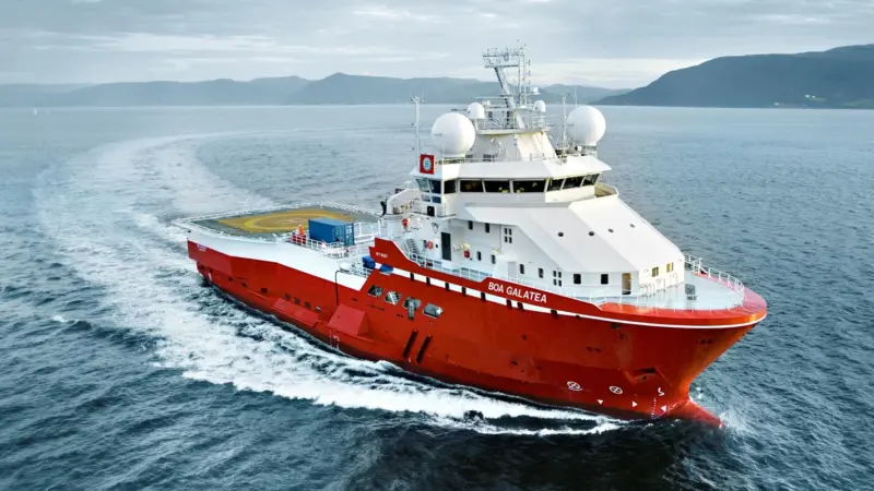 ‘Boa Galatea’, a first-time visitor to Gibdock