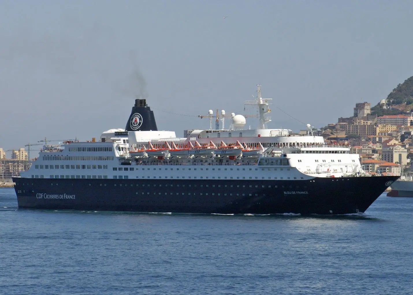 The newly acquired Saga cruiseship ‘Bleu de France’ is currently undergoing a refit at the Fincantieri Palermo yard