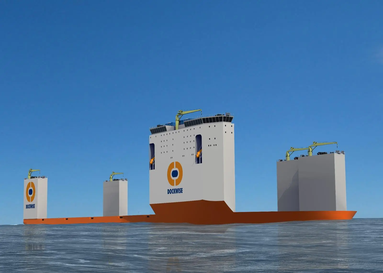 The 275m 'Dockwise Vanguard', seen empty