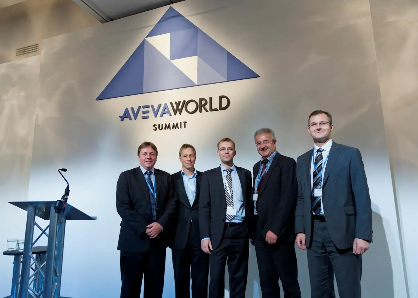 Nobiskrug and AVEVA representatives at the AVEVA World Summit 2011 in Copenhagen