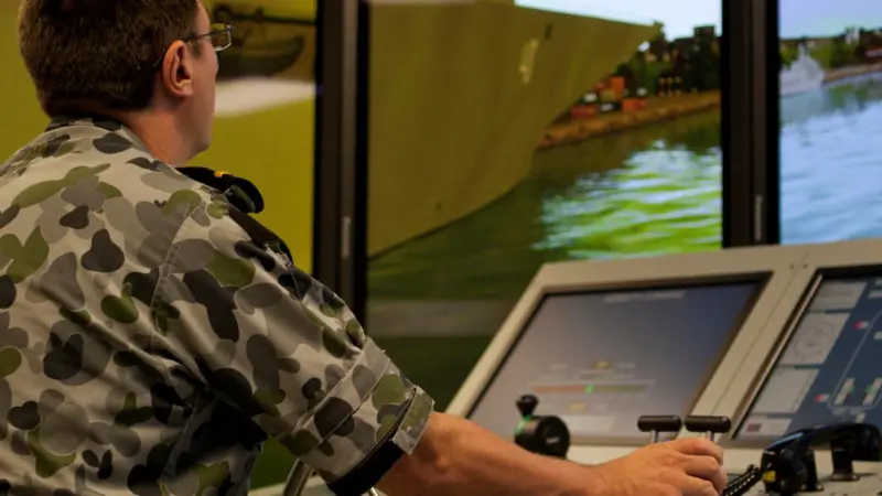 The new naval simulator installation will be similar to one Kongsberg delivered to HMAS Watson, Royal Australian Navy, opened in March 2011 (image: ABIS Alan Lancaster Commonwealth of Australia)