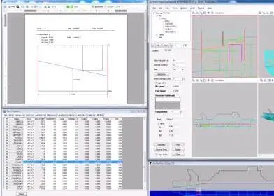 Autohydro main screen showing penetration calculation in Modelmaker