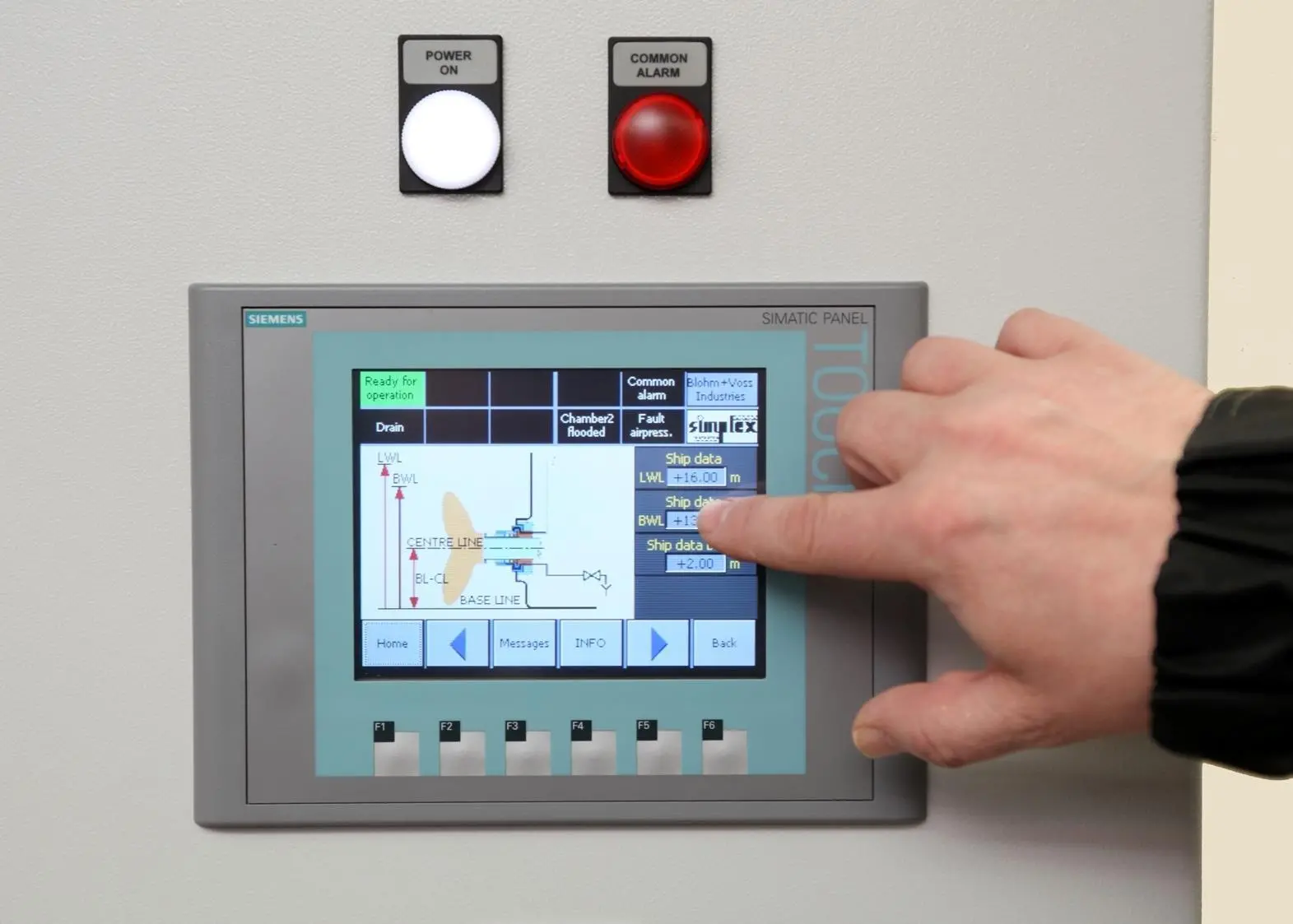 The new Airspace 5000 touch control panel