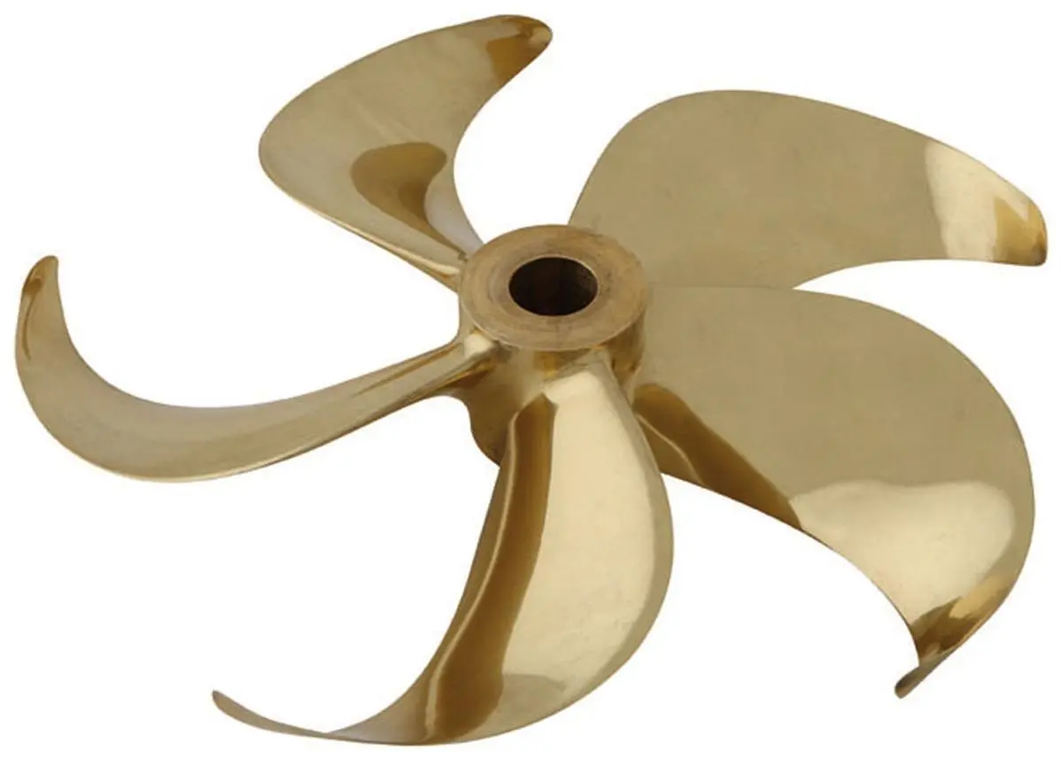 Five-bladed Kappel tip fin design FP propeller – the Kappel propellers will cover a power range of 4MW to 40MW, enabling their application to MAN B&W low-speed engines up to the G80ME-C9 series