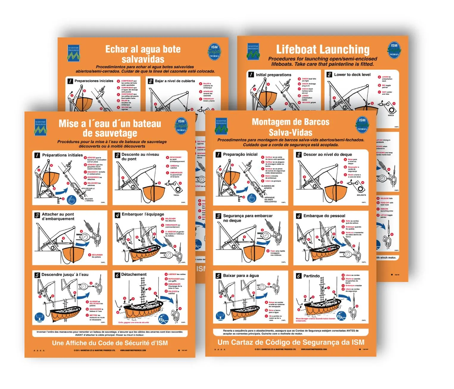 Maritime Progress' multi language posters provide information for crew members