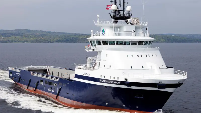 The 'Island Crusader' is the first Rolls-Royce gas powered offshore vessel