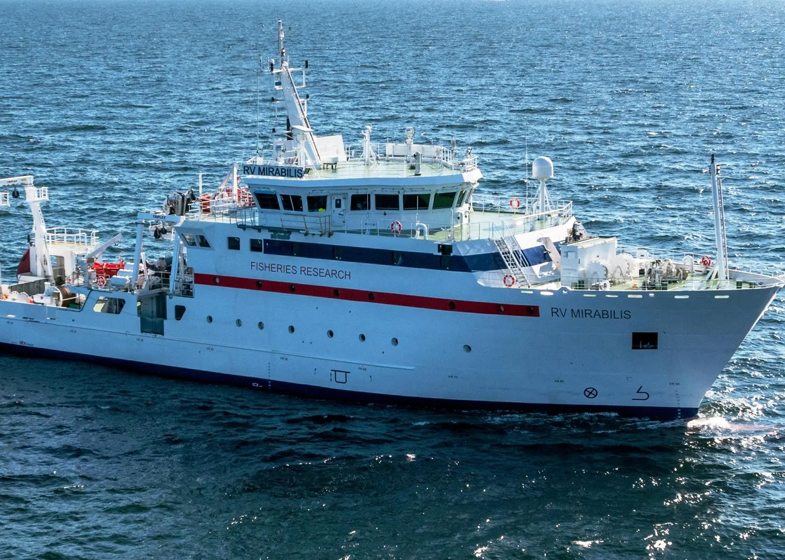‘RV Mirabilis’, a fishery research ship built by STX Finland