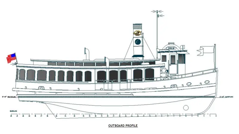 The ‘Mary Musgrove’ is styled on a century old steam driven riverboat