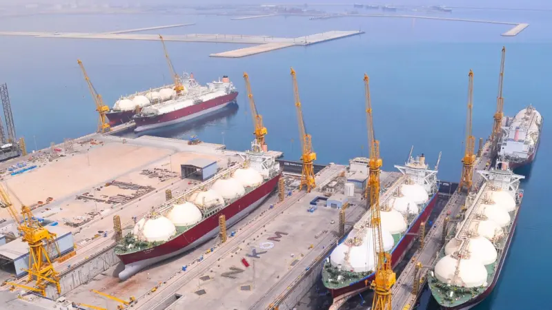 N-KOM was undertaking repairs to seven LNG carriers at the Erhama Bin Jaber Al Jalahma Shipyard
