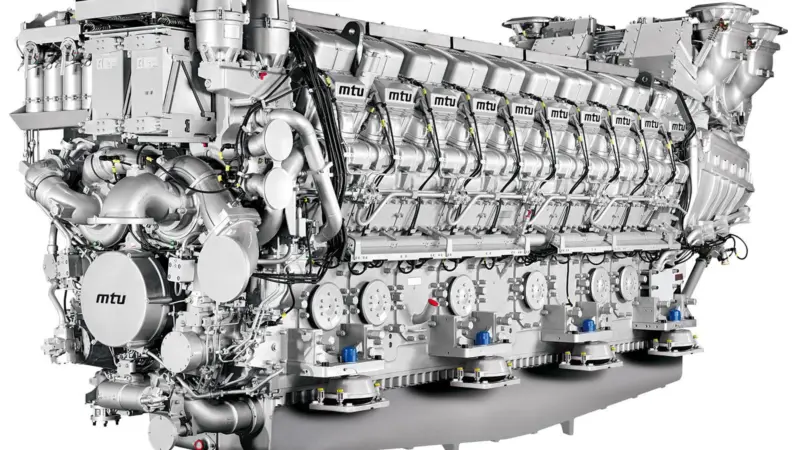 The MTU 20V8000 engine, now available with increased power rating