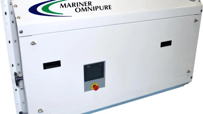 A Severn Trent de Nora Mariner Omnipure sewage treatment system