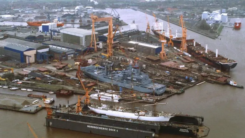 Nordseewerke when it used to build ships